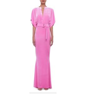 Norma Kamali OBIE GOWN SZ Medium Candy Pink